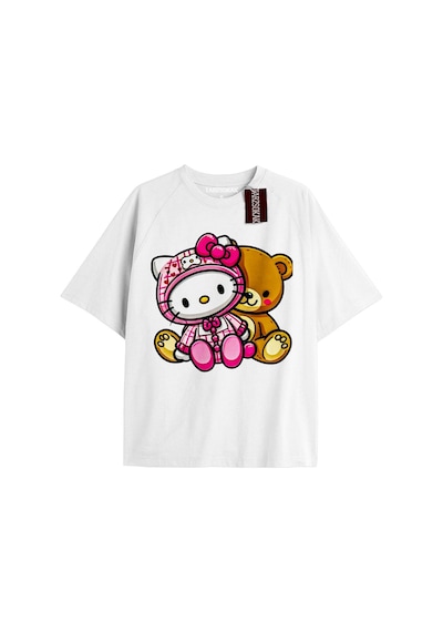 Adrift Oyuncak Ayı Ve Hello Kitty Beyaz
