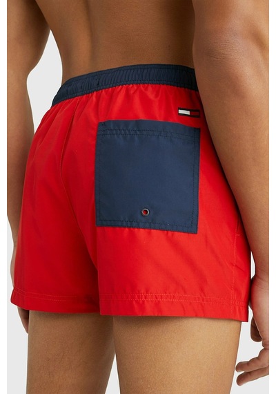 Tommy Hilfiger Classic Men's Swimming Slim Shorts Erkek Deniz Şortu Kırmızı
