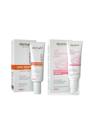 Dermokil Cilt Beyazlatıcı Krem SPF30 75 ML + Spot Leke Kremi 60 ML
