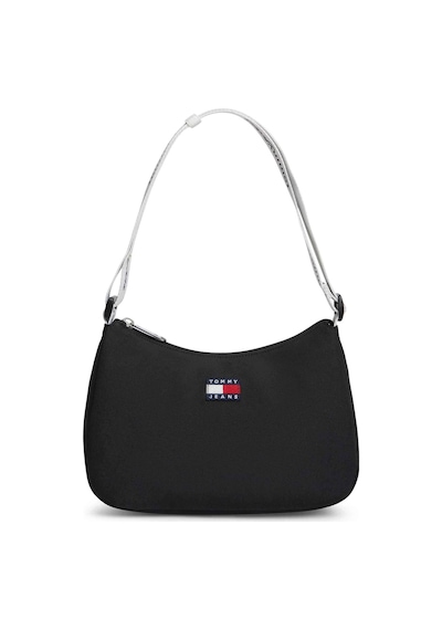 Tommy Hilfiger Kadın Marka Logolu Günlük Kullanıma Uygun Siyah Omuz Çantası Aw0aw18463 Bds-13280 Siyah
