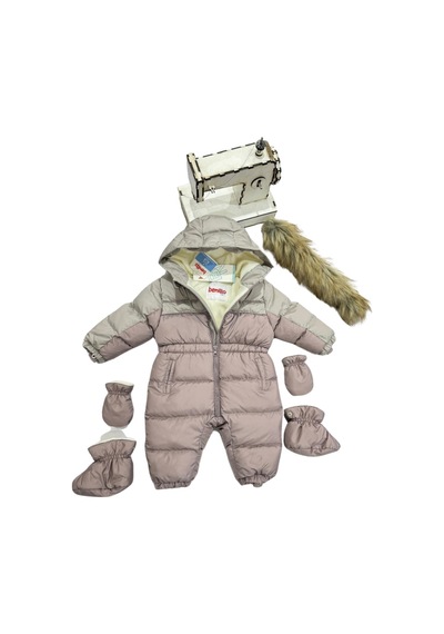 Benitto Kids Kız Bebek Pembe Astronot Tulum Mor