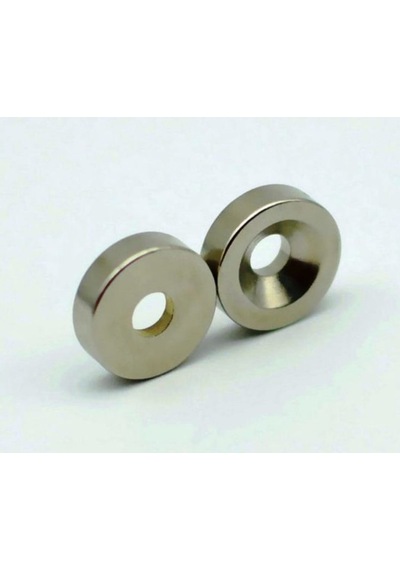 10 Adet 12Mm X 7/3,5Mm X 3Mm Havşa Delikli Güçlü Neodyum Miknatis