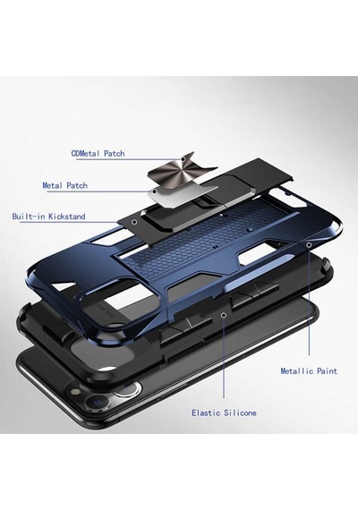 Apple Uyumlu iPhone 11 Kılıf Wolverine Armour Case