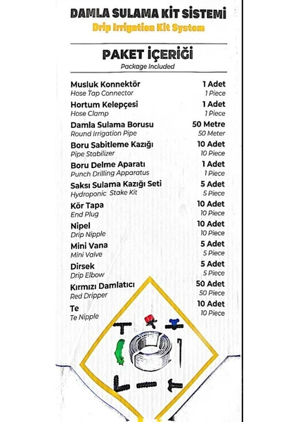 Sertsan Damla Sulama Kiti Hobby Seti