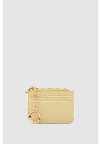 Shule Bags Nook Fermuarlı Charm Kartlık Sarı