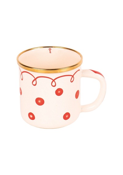 Merry Dots Yılbaşı Temalı Emaye Kupa Ginger