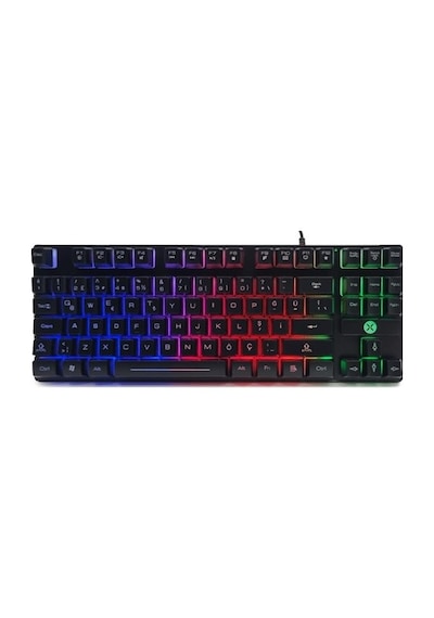 Dexim DKA006 KBL-088 Kablolu RGB Led Işıklı Oyuncu Klavyesi