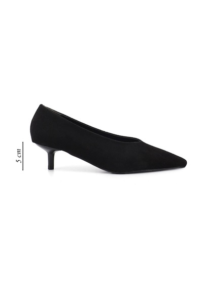 Gönderir Kadın Siyah Süet Sivri Burun İnce Topuklu Stiletto Ddza86435727