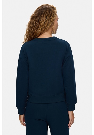 UCLA Clarıce Lacivert Bisiklet Yaka Pamuklu Simli Taş Baskılı Loose Fit Kadın Sweatshirt UCLA Clarıce Lacivert Bisiklet Yaka Pamuklu Simli Taş Baskılı Loose Fit Kadın Sweatshirt