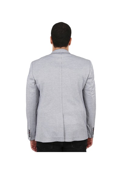 Sposo 5129 Dar Kalıp Yarım Astarlı Koyu Gri Erkek Blazer Ceket Koyu Gri