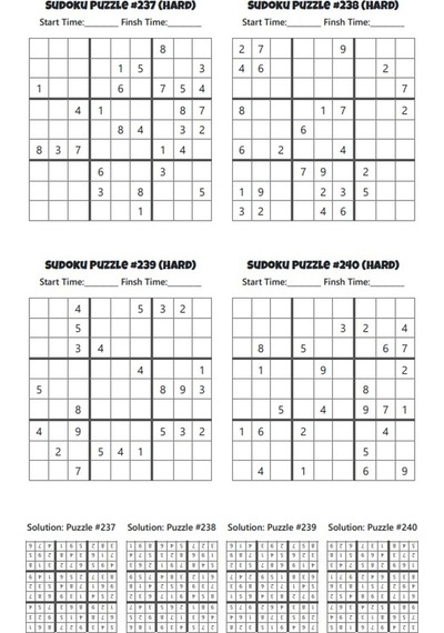 300 Zor Sudoku Kitap Seti 2 Fasikül Set