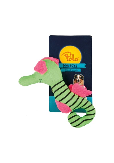 Polo Peluş Çizgili Deniz Atı Köpek Oyuncağı 18 CM