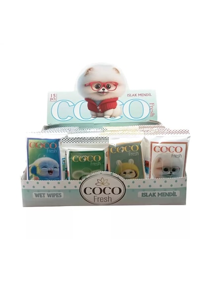 Cocofresh Islak Mendil 36 Adet - 1 Kutu - Renkli Cep Mendil