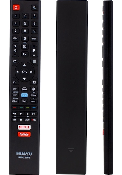 Huayu Rm-L1662 Netflıx-Youtube Tuşlu Lcd-Led Tv Unıversal  Kumanda