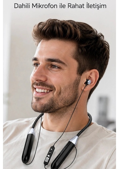 Bay Boyun Bantli Bluetooth 5.0 Kulaklik Mikrofonlu Kablosuz Kulak Ici Muzik Ve Gorusme Bx-313563 Najmaddin