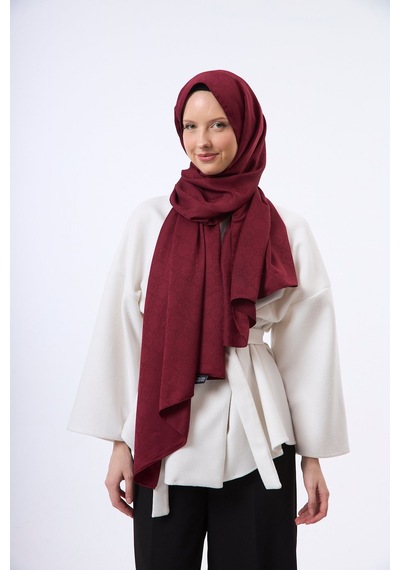 Mirsoy Scarf Mir Modern Desen Şal Bordo
