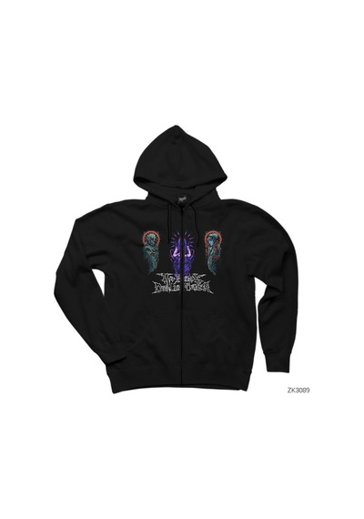 The Black Dahlia Murder Human Body Siyah Fermuarlı Kapşonlu Sweatshirt