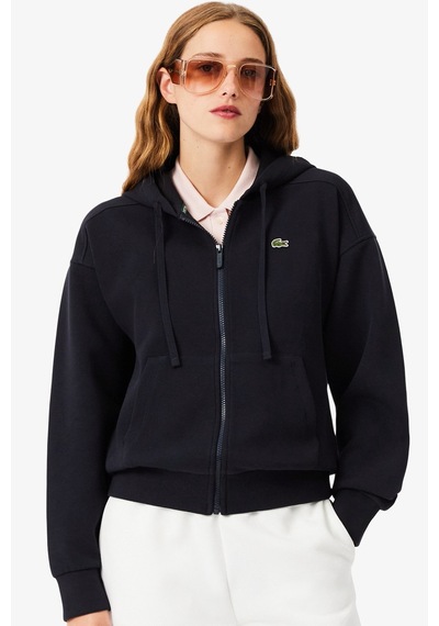Lacoste Reguler Fit Full Zip Hoodie Cotton Sweatshirt Kadın Kapüşonlu Tam Fermuar Sweatshirt Lacivert Lacivert Lacoste Reguler Fit Full Zip Hoodie Cotton Sweatshirt Kadın Kapüşonlu Tam Fermuar Sweatshirt Lacivert Lacivert