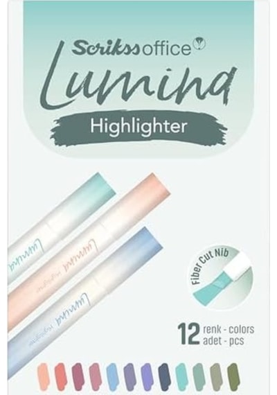 Office Lumina Fosforlu Kalem Lotus Colour - 693u 12 Lik Amb 103 Ivory