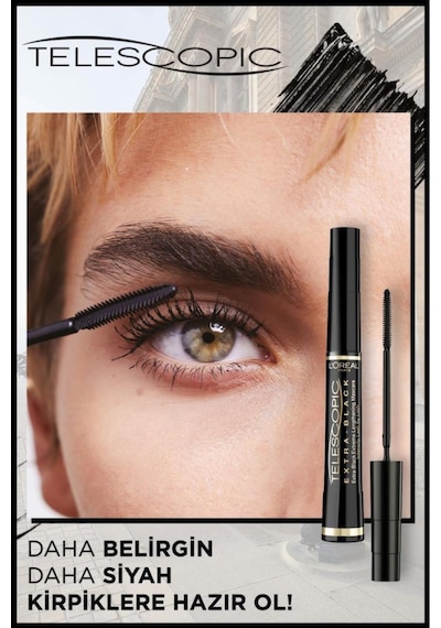 Telescopic Carbon Black Mascara With Curling & Lifting Effect - Black Demba1724