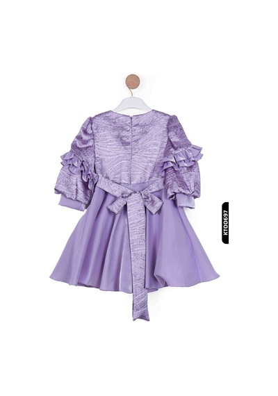Xo Kids Kız Çocuk Elbise 3-7 Yaş 924 Mor