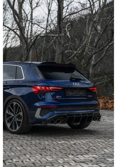 Audi A3 S-line Sportback 8y 2020-2024 Body Kit Seti Ön Lip Marşpiyel Difüzör Flap Spoiler