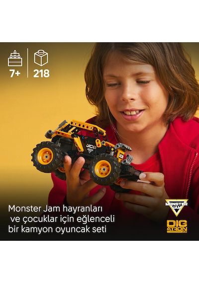 LEGO® Technic Monster Jam™ DIGatron™ Çek-Bırak 42199 - 7 Yaş ve Üzeri Canavar Kamyon Seven Çocuklar için Yaratıcı Oyuncak Yapım Seti(218P)