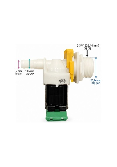 Bosch Siemens Çamaşır Makinesi Akış Sensörlü 2wx180 Doldurma Valfi 10010823 - 20015056 Hw01