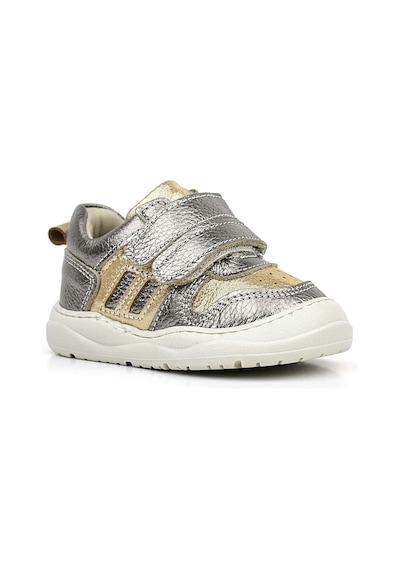 Rakerplus Schaggy Hakiki Deri Gold Bebek Spor Ayakkabı Altın