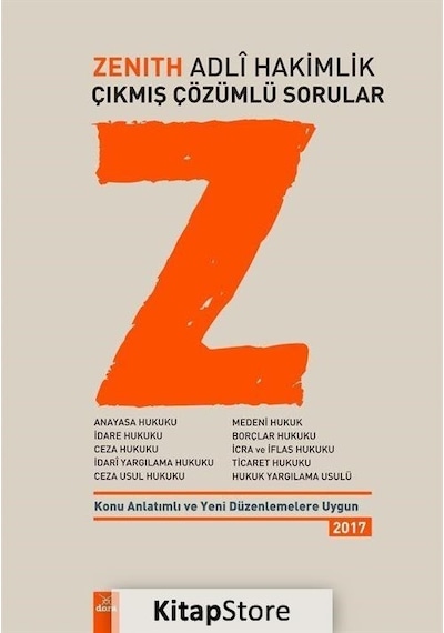 Zenith Adli Hakimlik Çıkmış Çözümlü Sorular / Kolektif