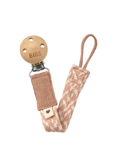Bibs Paci Braid Emzik Askısı - Blush / Ivory Çok Renkli