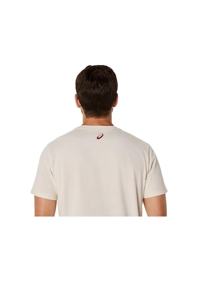 Asics Erkek Tişört Chest Logo Ss Tee 2031e659-201 Krem