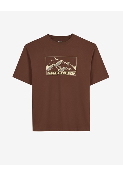 Skechers M Relax Fit Adventure T-shirt Erkek Kahverengi S2620111-2070