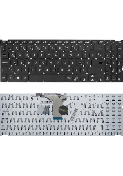 Asus Uyumlu D509da-br853, D509da-br866t, D509da-ej140, D509da-ej315 Klavye Tr Siyah