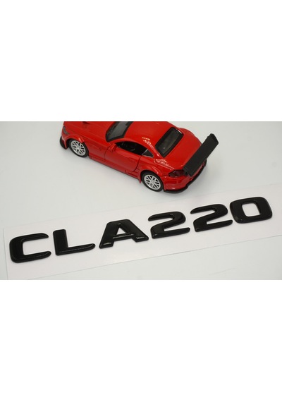 CLA 220 Bagaj Parlak Siyah ABS 3M 3D Yazı Logo