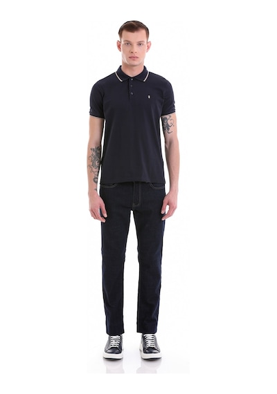 Hatemoğlu Lacivertvert Regular Fit Düz 100% Pamuklu Polo Yaka Tişört 35361023C Lacivert