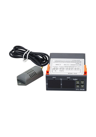 STC -3028 Isı Ve Nem Termostatı Çift Ekran 220v