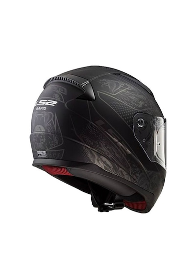 Ls2 Rapıd Crypt Mat Siyah Full Face Motosiklet Kaskı