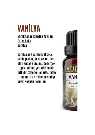 Auran Vanilya Esansiyel Uçucu Yağı 10 ML