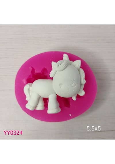Yy0324 Yandan Bakan Unicorn Silikon Silikon Kalıp