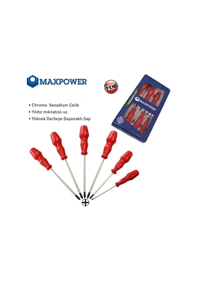 Maxpower Mx-7152 Tornavida Seti 6 Lı Set