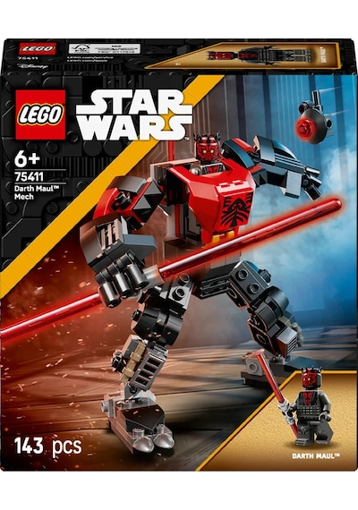 LEGO® Star Wars: Klon Savaşları Darth Maul™ Robotu 75411 - 6 Yaş ve Üzeri Çocuklar için Yaratıcı Oyuncak Yapım Seti (143 Parça)