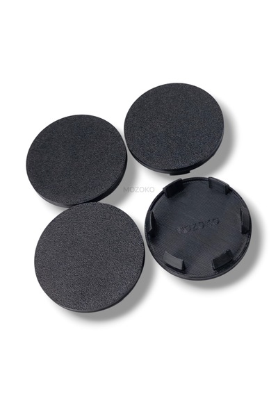 4'lü Set 60 Mm Dış Çap 56 Mm İç Çap Siyah Logosuz Jant Göbeği Kapağı