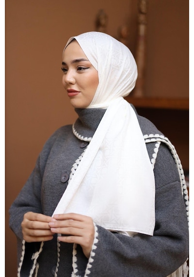 Silk Home Deluxe Şal - İnci Beyaz - İnci Beyaz