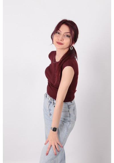 Busem S0015601 Kadın Bluz Bordo