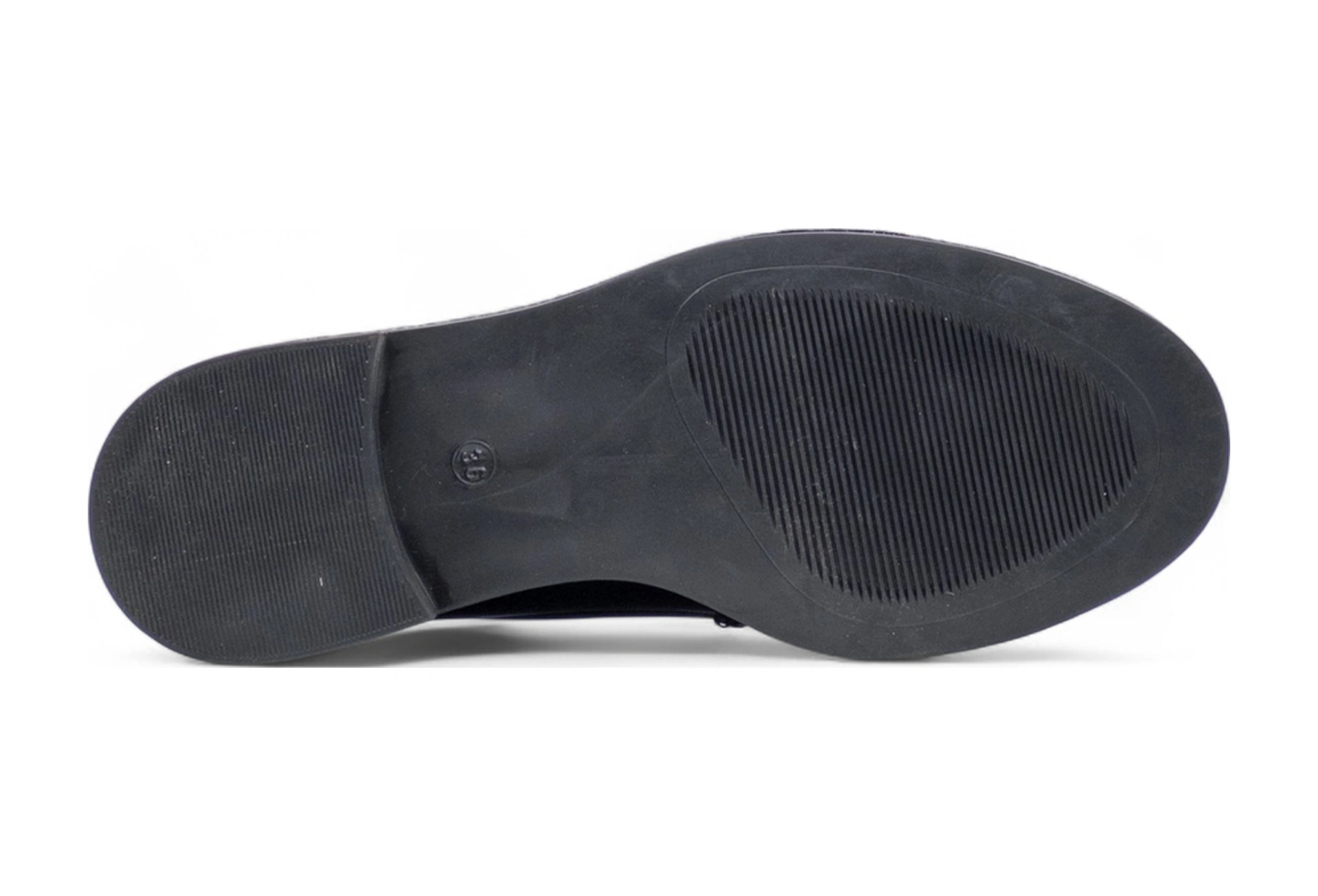 Trendy 0701 Toka Detaylı Rugan Kadın Loafer Siyah