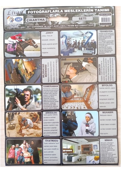Livan Sticker Meslekler Tanıtım Seti