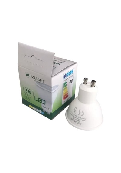 Adet 5w Led Ampul Gu10 Duy Sarı Işık 3000k Uzlıght Genel