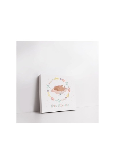 Sleep Little One Bebek Odasına Özel Kanvas Tablo 25x25 Cm