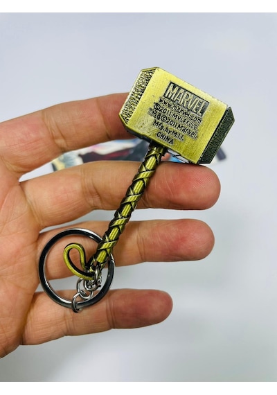Marvel Thor 3d Logo Metal Anahtarlık //8cm